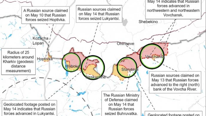 ISW: российские войска сменили тактику наступления в Харьковской области
