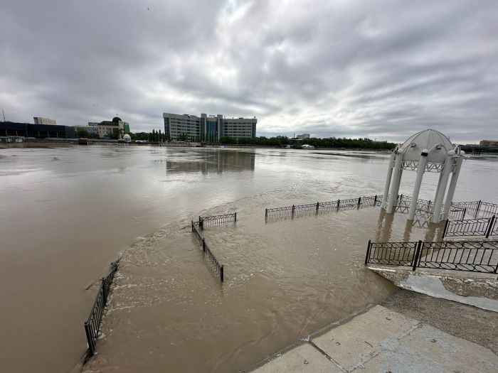 Сводка по уровню воды в Урале в Атырауской области