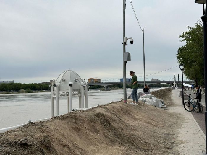 Оперативная сводка по уровню воды в Урале в Атырауской области