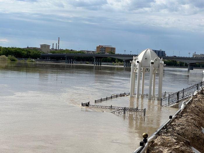 Сводка по уровню на реке Урал в Атырауской области