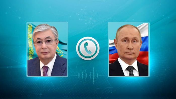 ​Касым-Жомарт Токаев провел телефонный разговор с Владимиром Путиным