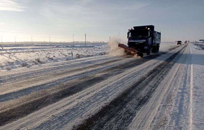 Зимнее содержание республиканских дорог под контролем