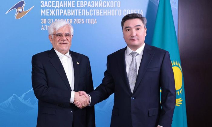 Бектенов встретился с первым вице-президентом Ирана Мохаммадом-Реза Арефом