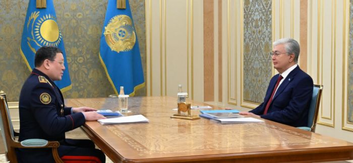 Токаев принял министра внутренних дел Ержана Саденова