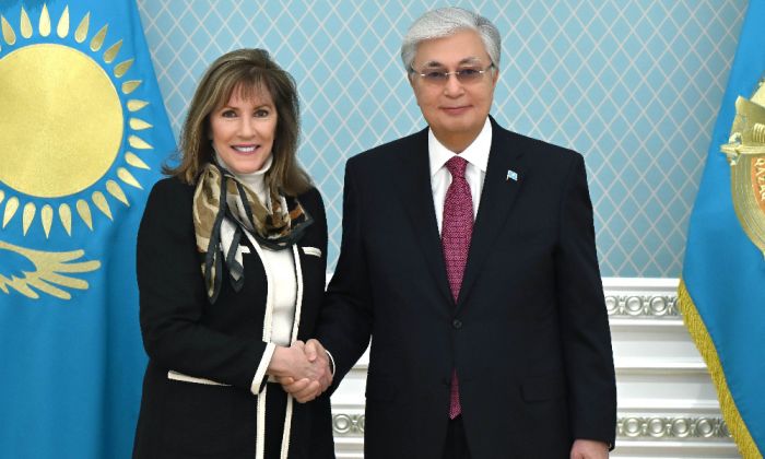 Глава государства принял президента Международной ассоциации по судебному администрированию Памелу Харрис