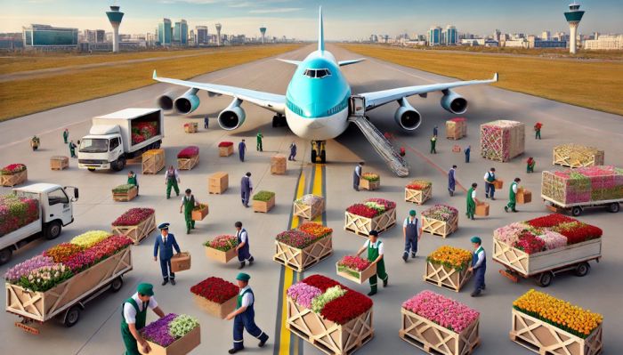 Откуда завозят цветы в Казахстан?