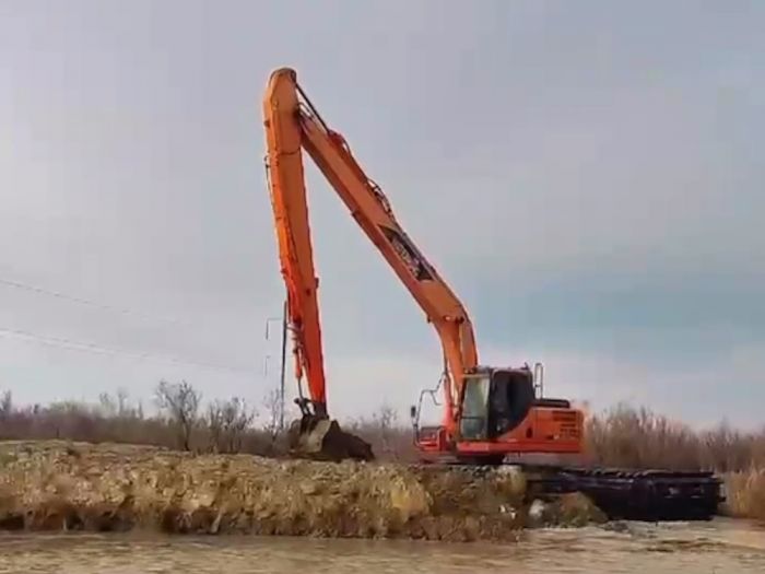 Работы по предупреждению паводков ведутся в Атырауской области