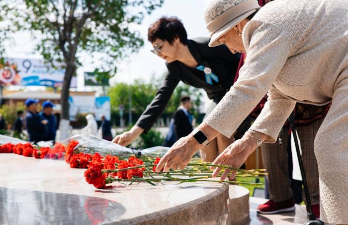 Атырауская область отметила 80-летие Великой Победы торжественными мероприятиями