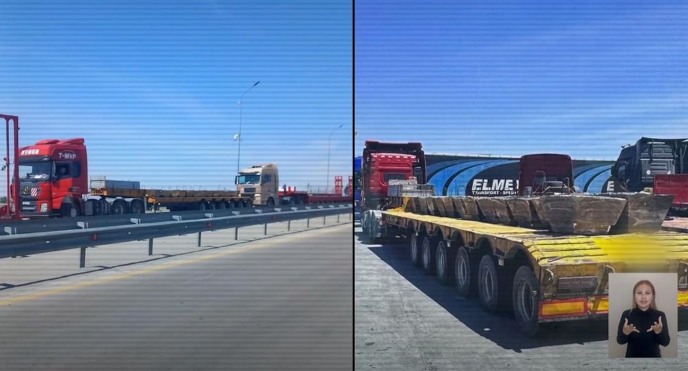 задержанные грузовые автомобили, стоп-кадр видео МВД задержанные грузовые автомобили, стоп-кадр видео МВД