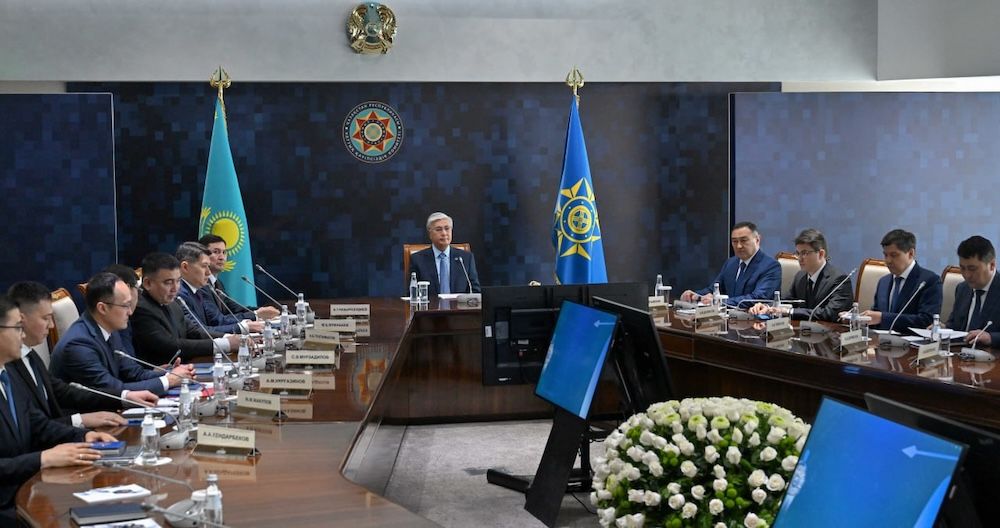 совещание в КНБ с участием Касым-Жомарта Токаева, фото Акорды
