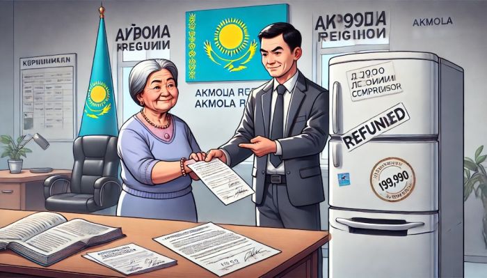Пенсионерке вернули 200 тысяч тенге за неисправный холодильник