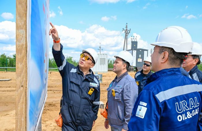 Глава КМГ проверил ход освоения месторождения Рожковское в ЗКО