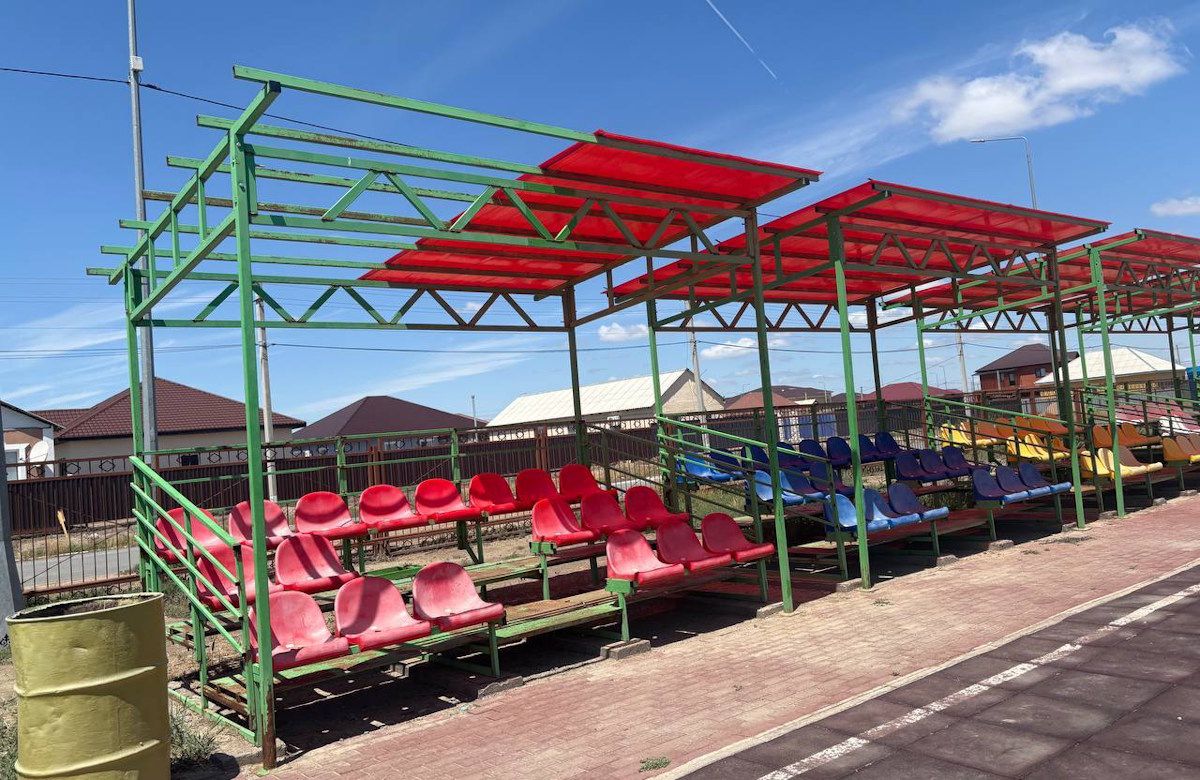 состояние стадиона в селе Томарлы, фото жителей села состояние стадиона в селе Томарлы, фото жителей села