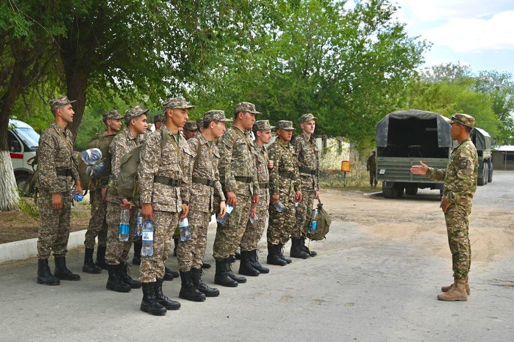 военные сборы резервистов на полигоне «Матыбулак», фото пресс-службы министерства обороны