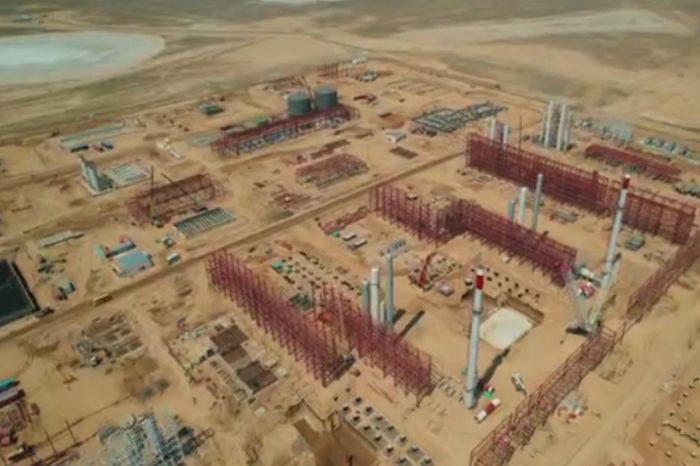На Кашагане продолжается строительство газоперерабатывающего завода