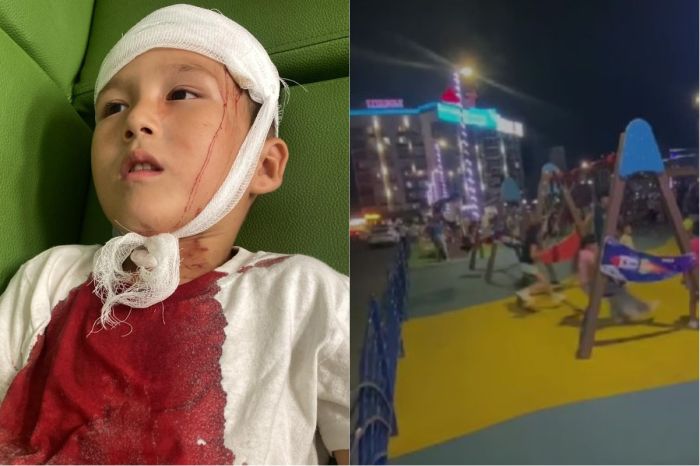 Ребёнок травмировался на новой площадке в Атырау