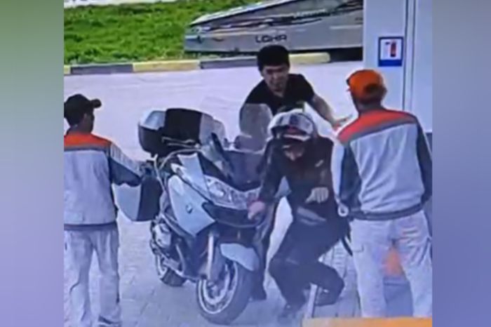 В Жамбылской области осуждён мужчина, напавший с ножом на байкера на АЗС