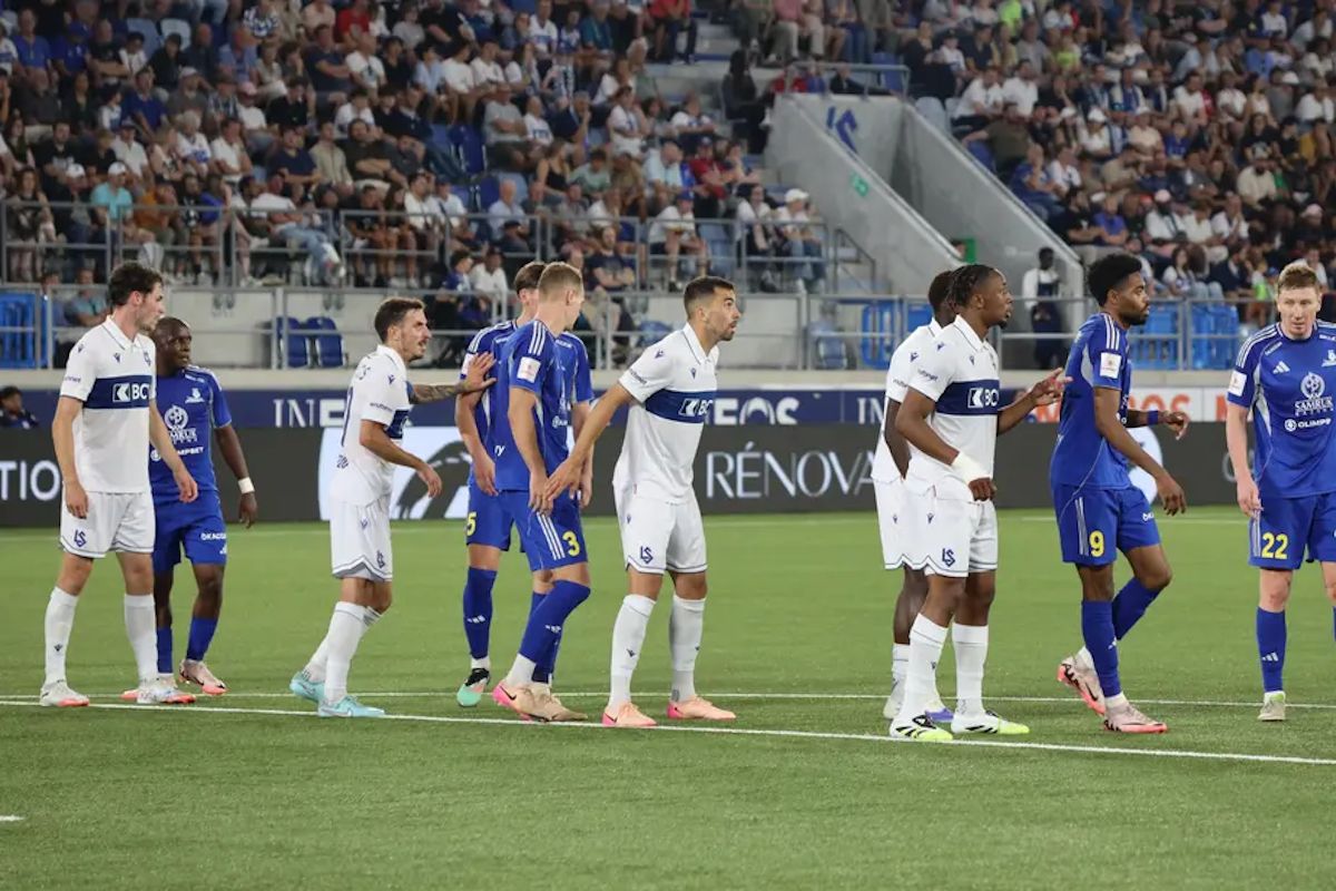 Матч "Лозанны" и "Астаны". Фото: Пресс-служба ФК "Астана"