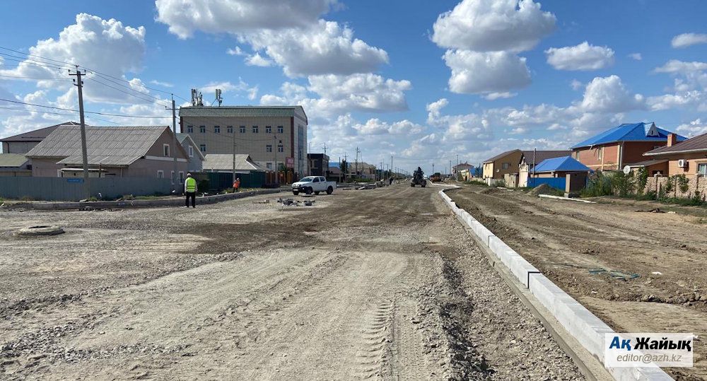 строительство дороги в мкр. Сарыкамыс