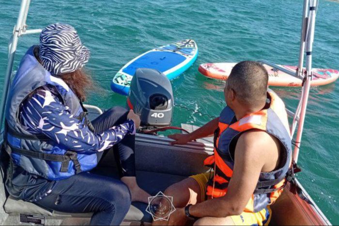 Унесенных на SUP-борде в Каспийском море спасли в Актау