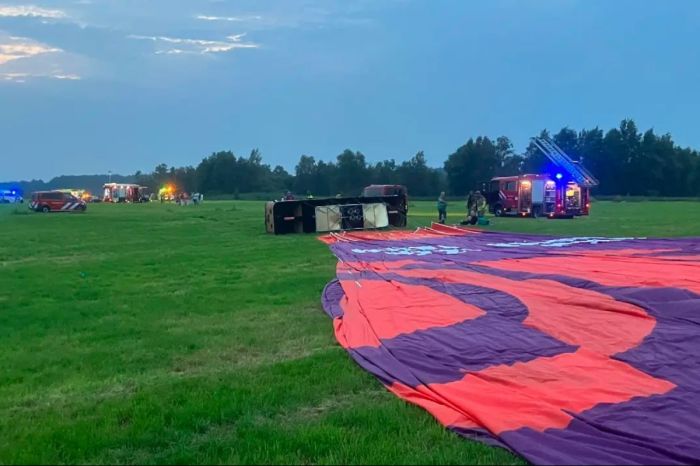 В Нидерландах упал один из крупнейших воздушных шаров: есть погибший и пострадавшие