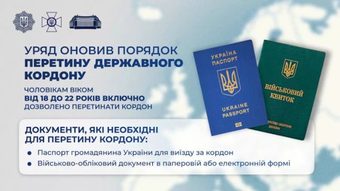 Мужчины 18-22 лет могут выехать из Украины