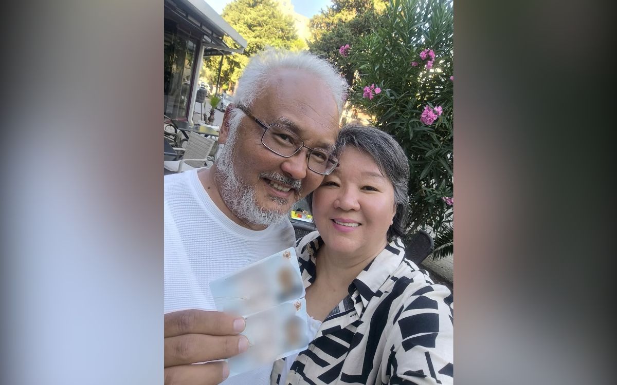 Динара Смаилова с супругом, фото с личной страницы Динара Смаилова с супругом, фото с личной страницы