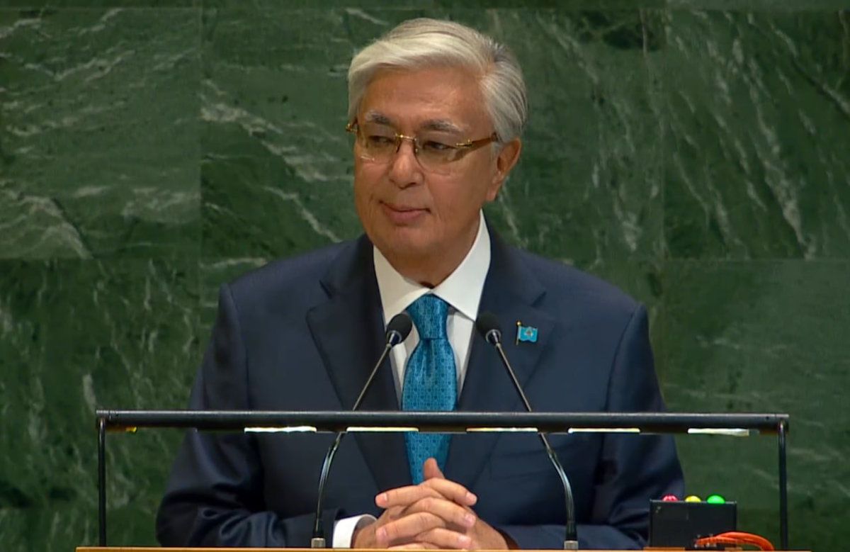 Касым-Жомарт Токаев, стоп-кадр трансляции Касым-Жомарт Токаев, стоп-кадр трансляции