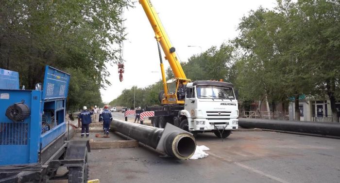 Ремонт 16 км теплотрасс в Атырау завершится до конца сентября