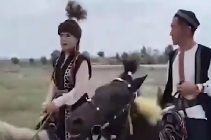 Супруги из Китая отправились верхом на лошадях в Астану