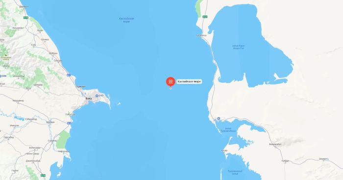 В Каспийском море произошло землетрясение магнитудой 4,0