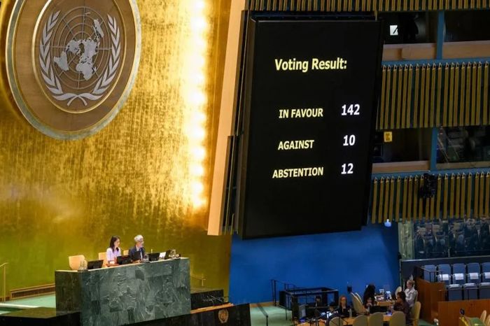 Генассамблея ООН поддержала Декларацию о создании Государства Палестина