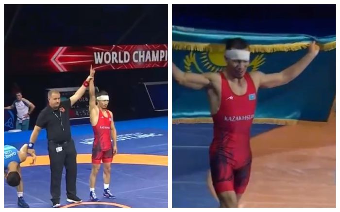 Айдос Султангали стал чемпионом мира по греко-римской борьбе