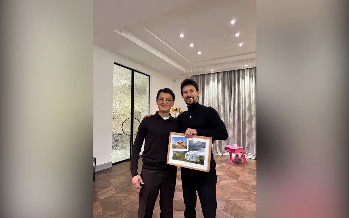 глава Казахтелекома Багдат Мусин и основатель Телеграма Павел Дуров, фото с личной страницы Б.Мусина