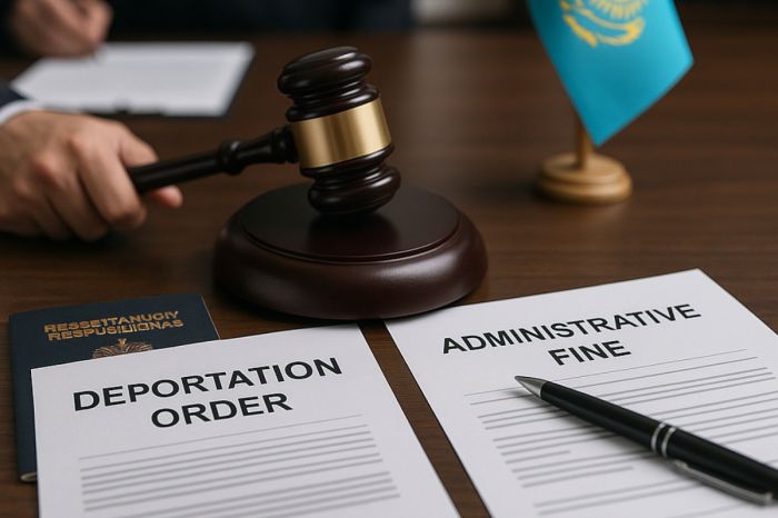 Строитель и «гость»: в Атырау наказали мигрантов