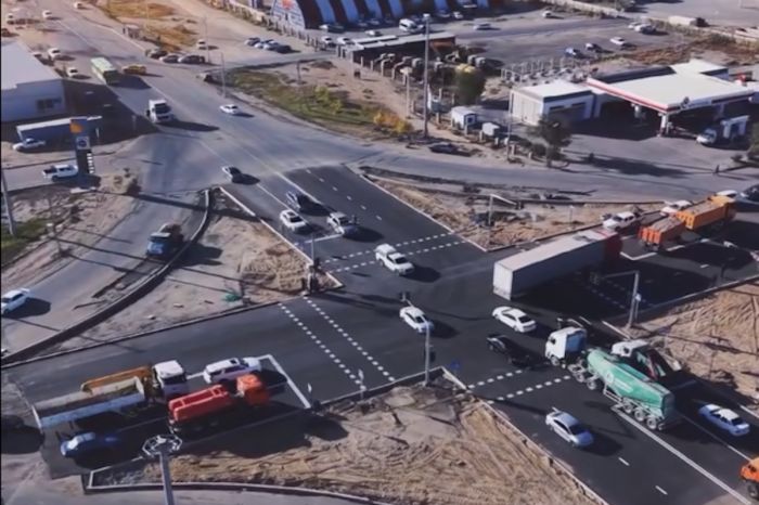 В Атырау после реконструкции открыт перекрёсток Тайманова — Бергалиева