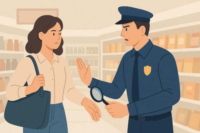 Что делать, если охрана магазина требует открыть сумку