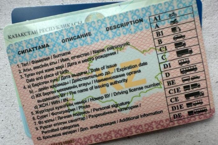 Казахстанские водительские права без чипа: что нужно знать автолюбителям