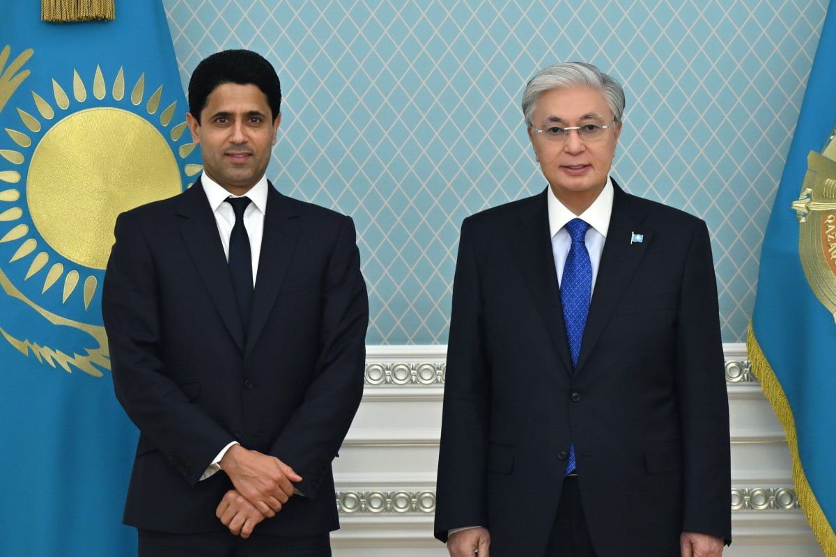 Касым-Жомарт Токаев и Нассeр Аль-Хелаифи / фото Aqorda