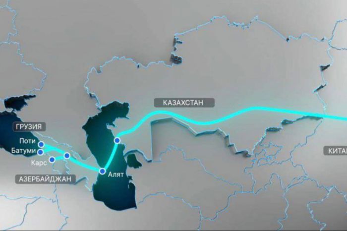 ​Из Китая в Европу через Каспий: план развития Среднего коридора представили Токаеву и Алиеву