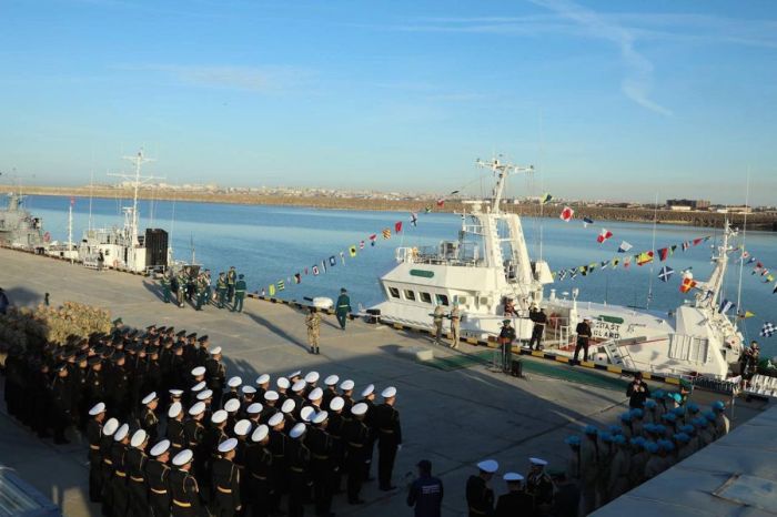 В Каспийском море на службу заступил новый корабль береговой охраны