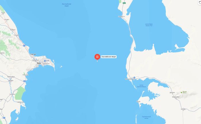 В Каспийском море произошло землетрясение магнитудой 4,0