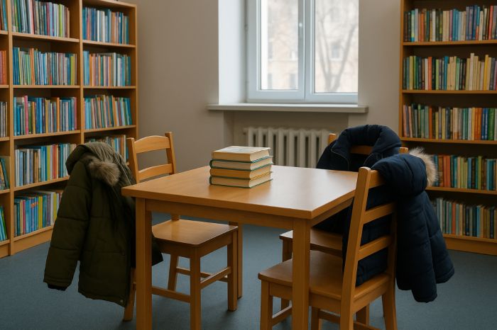 В Курмангазинском районе детей в библиотеке согревали только книги