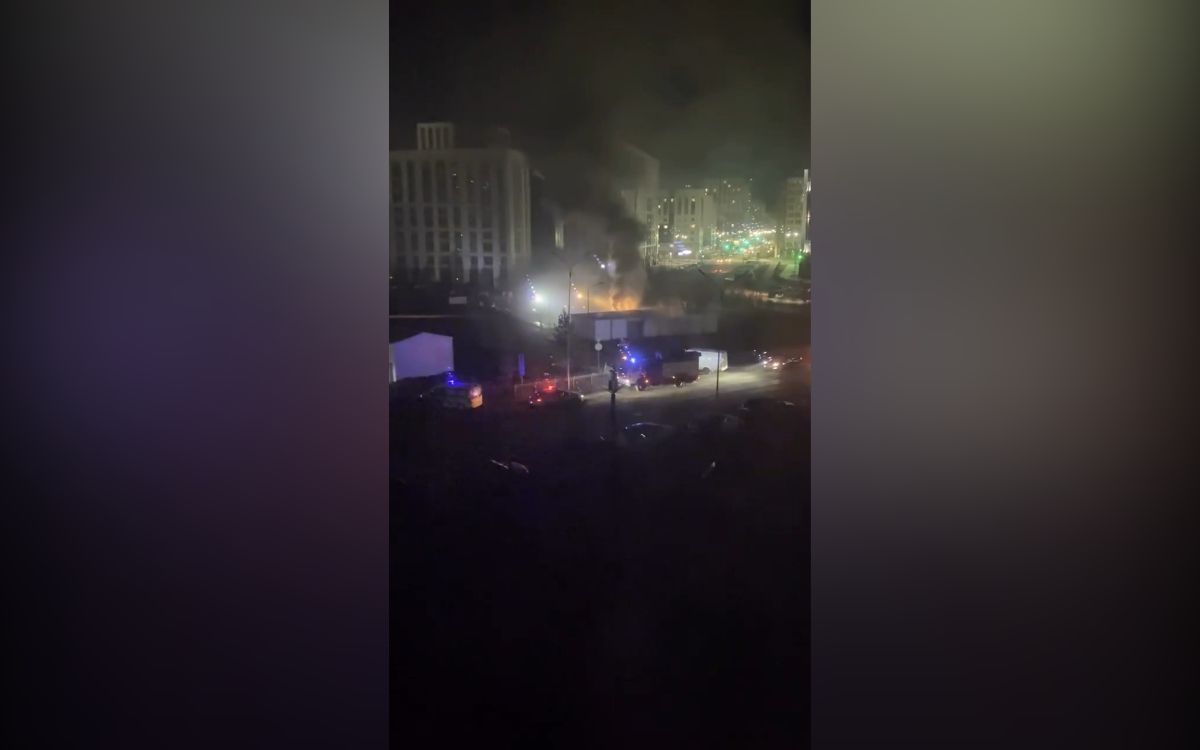 пожар, оставивший без электричества, ряд ЖК района Нура столицы пожар, оставивший без электричества, ряд ЖК района Нура столицы