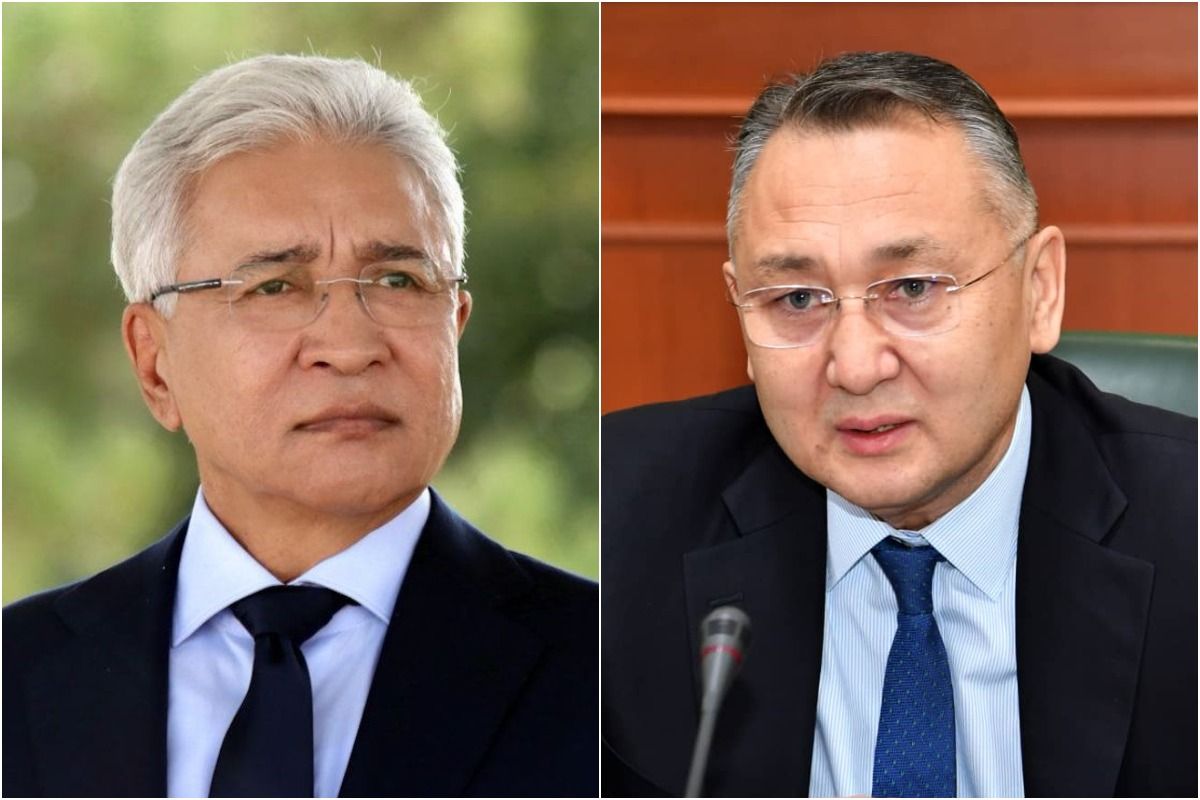 Имангали Тасмагамбетов и Таалатбек Масадыков, фото пресс-службы ОДКБ Имангали Тасмагамбетов и Таалатбек Масадыков, фото пресс-службы ОДКБ