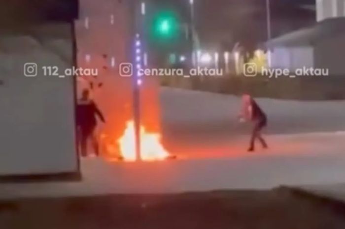 Водитель после штрафа попытался поджечь себя в Мангистау