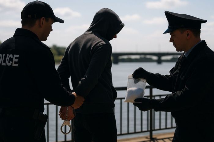 Мефедрон в особо крупном размере: в Жамбылской области задержали сотрудника полиции