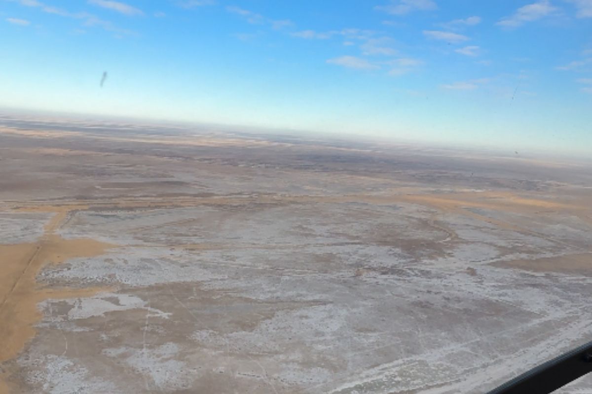 степная местность Жылыойского района, где пропал охотник