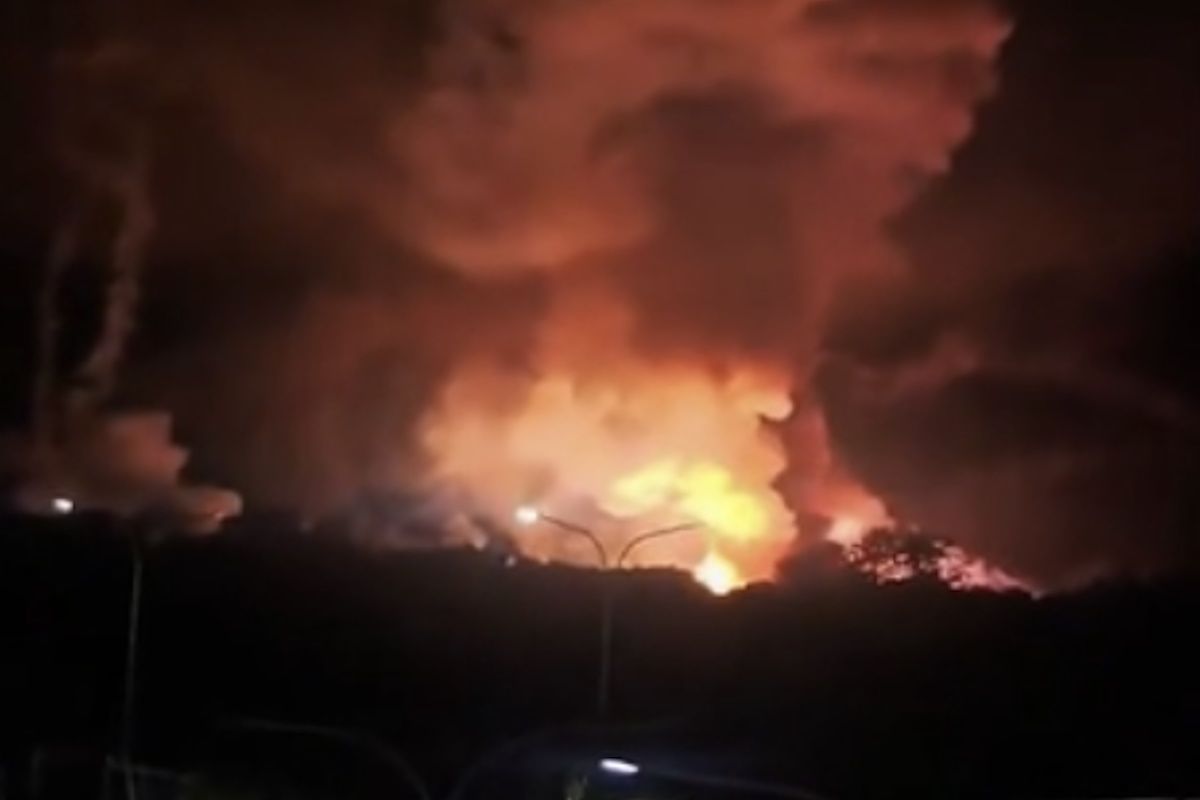 скриншот видео ударов по Каракасу / truthsocial.com/@realDonaldTrump