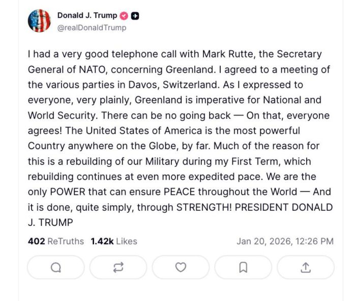 «Обратного пути нет»: Трамп — о судьбе Гренландии